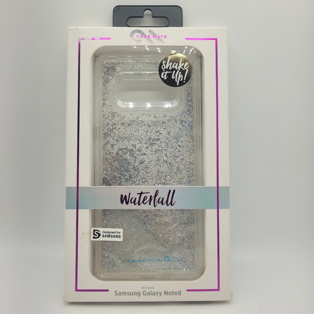 Case-Mate Silver Waterfall Glitter Case for Samsung Galaxy Note8 – Shake It Up!